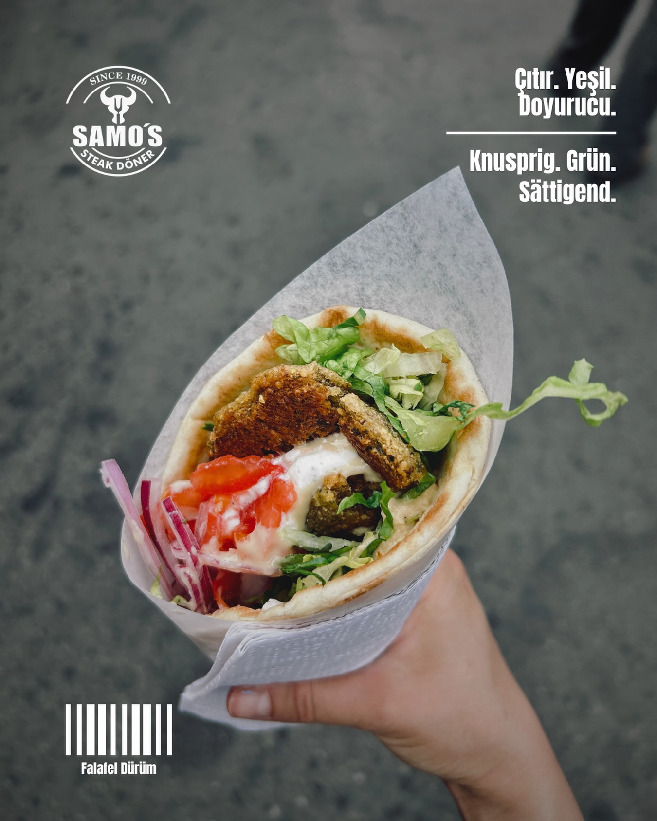 Frischer Falafel-Dürüm